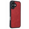 Mey İthalat®   iPhone 16 Kılıf Aras Deri Kapak - Kırmızı