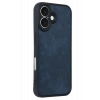 Mey İthalat®   iPhone 16 Kılıf Aras Deri Kapak - Lacivert