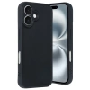 Mey İthalat®   iPhone 16 Kılıf Aras Deri Kapak - Siyah