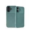 Mey İthalat®   iPhone 16 Kılıf Auto Focus Karbon Kapak - Koyu Yeşil