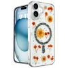 Mey İthalat®   iPhone 16 Kılıf Daisy Simli Magsafe Kapak - Siyah
