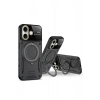 Mey İthalat®   iPhone 16 Kılıf Joy Lens Standlı Kapak - Mor
