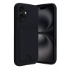 Mey İthalat®   iPhone 16 Kılıf Kelvin Kartvizitli Silikon - Siyah