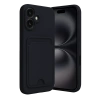 Mey İthalat®   iPhone 16 Kılıf Kelvin Kartvizitli Silikon - Siyah