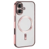 Mey İthalat®   iPhone 16 Kılıf Kross Magneticsafe Kapak - Pembe