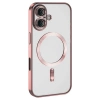 Mey İthalat®   iPhone 16 Kılıf Kross Magneticsafe Kapak - Pembe