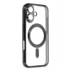 Mey İthalat®   iPhone 16 Kılıf Kross Magneticsafe Kapak - Siyah
