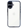 Mey İthalat®   iPhone 16 Kılıf  Lensli Silikon - Açık Mavi
