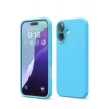 Mey İthalat®   iPhone 16 Kılıf Nano içi Kadife Silikon - Mavi
