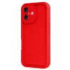 Mey İthalat®   iPhone 16 Kılıf Viera Silikon - Kırmızı