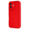 Mey İthalat®   iPhone 16 Kılıf Viera Silikon - Kırmızı