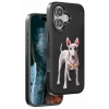 Mey İthalat®   iPhone 16 Perma Desenli Kapak - Siyah