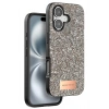 Mey İthalat®   iPhone 16 Plus Bright Simli Kapak - Gold