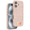 Mey İthalat®   iPhone 16 Plus Bright Simli Kapak - Pembe