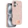 Mey İthalat®   iPhone 16 Plus Bright Simli Kapak - Pembe