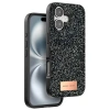 Mey İthalat®   iPhone 16 Plus Bright Simli Kapak - Siyah