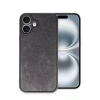 Mey İthalat®   iPhone 16 Plus Kılıf Aras Deri Kapak - Siyah