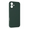 Mey İthalat®   iPhone 16 Plus Kılıf First Silikon - Koyu Yeşil