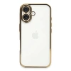 Mey İthalat®   iPhone 16 Plus Kılıf  Lensli Silikon - Gold