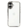 Mey İthalat®   iPhone 16 Plus Kılıf  Lensli Silikon - Gümüş