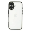 Mey İthalat®   iPhone 16 Plus Kılıf  Lensli Silikon - Yeşil
