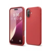 Mey İthalat®   iPhone 16 Plus Kılıf Nano içi Kadife Silikon - Kırmızı