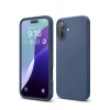Mey İthalat®   iPhone 16 Plus Kılıf Nano içi Kadife Silikon - Lacivert