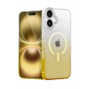 Mey İthalat®   iPhone 16 Plus Pummel Shiny Magsafe Kapak - Gold