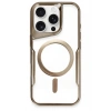 Mey İthalat®   iPhone 16 Pro Kılıf Boyi Magsafe Silikon Kapak - Kahverengi