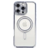 Mey İthalat®   iPhone 16 Pro Kılıf Joke Simli Magneticsafe Kılıf - Mavi