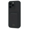 Mey İthalat®   iPhone 16 Pro Kılıf Kelvin Kartvizitli Silikon - Siyah