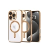 Mey İthalat®   iPhone 16 Pro Kılıf Kross Magneticsafe Kapak - Çöl Titanyum