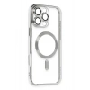 Mey İthalat®   iPhone 16 Pro Kılıf Kross Magneticsafe Kapak - Gümüş