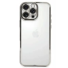Mey İthalat®   iPhone 16 Pro Kılıf  Lensli Silikon - Gümüş