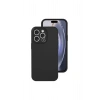Mey İthalat®   iPhone 16 Pro Kılıf Nano içi Kadife Silikon - Siyah