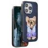 Mey İthalat®   iPhone 16 Pro Max Cute Desenli Kapak - Lacivert