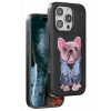 Mey İthalat®   iPhone 16 Pro Max Cute Desenli Kapak - Siyah