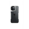 Mey İthalat®   iPhone 16 Pro Max Kılıf Boyi Silikon Kapak - Gümüş