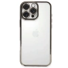 Mey İthalat®   iPhone 16 Pro Max Kılıf  Lensli Silikon - Titanyum Gri
