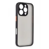 Mey İthalat®   iPhone 16 Pro Max Kılıf Montreal Silikon Kapak - Siyah