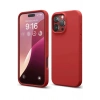 Mey İthalat®   iPhone 16 Pro Max Kılıf Nano içi Kadife Silikon - Kırmızı