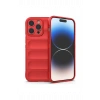 Mey İthalat®   iPhone 16 Pro Max Kılıf Optimum Silikon - Kırmızı