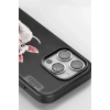 Mey İthalat®   iPhone 16 Pro Max Perma Desenli Kapak - Siyah