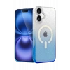 Mey İthalat®   iPhone 16 Pummel Shiny Magsafe Kapak - Mavi