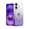 Mey İthalat®   iPhone 16 Pummel Shiny Magsafe Kapak - Mor