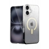 Mey İthalat®   iPhone 16 Pummel Shiny Magsafe Kapak - Siyah