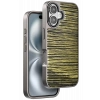 Mey İthalat®   iPhone 16 Wave Kapak - Koyu Kahve