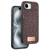 Mey İthalat®   iPhone 16E Bright Simli Kapak - Derin Mor