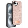 Mey İthalat®   iPhone 16E Bright Simli Kapak - Pembe