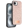 Mey İthalat®   iPhone 16E Bright Simli Kapak - Pembe